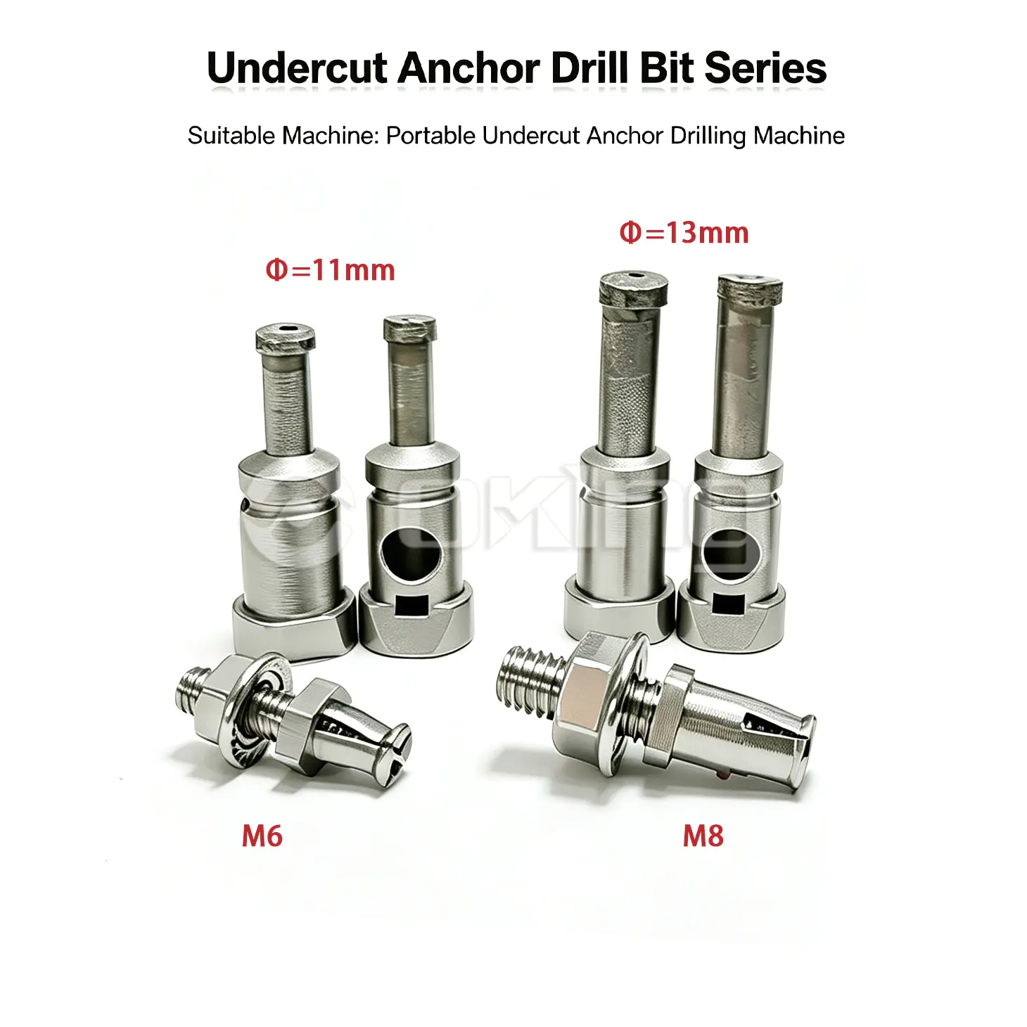 Mũi khoan cắt kim cương Mũi khoan lỗ bu lông phía sau 7.2mm/9mm cho gạch men đá móng Tấm đá thiêu kết đá cẩm thạch Mặt tiền đá granite treo khô